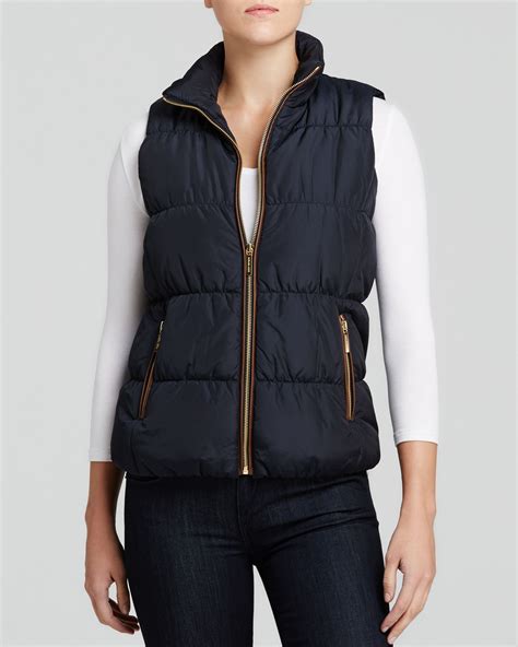 michael kors womens vest|quilted puffer vest with bib.